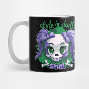 Skull Girl, Skull Fun T-Shirt 04 Mug